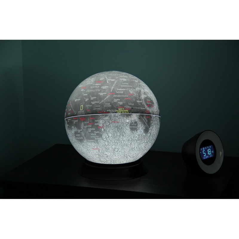 Replogle Globes National Geographic Illuminated Moon Globe, 12"