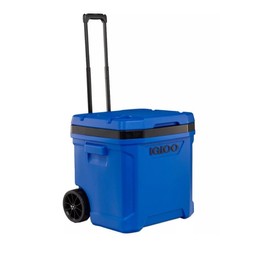 60 Quart Latitude Roller Cooler - Triple Snap Drainplug, Condiment Shelf Liner - Color: Sport Blue