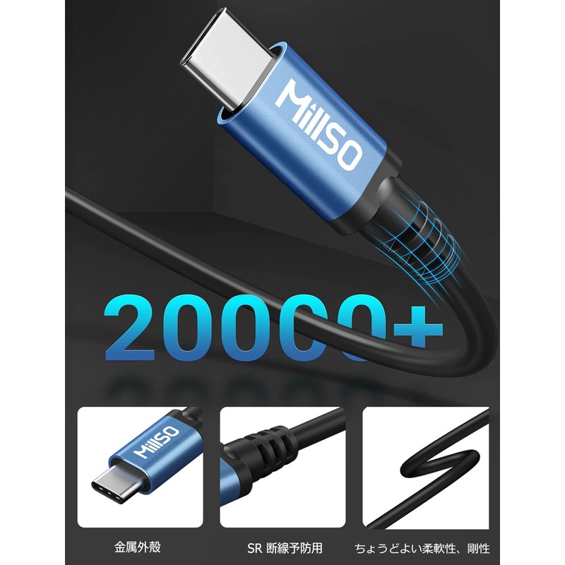 MillSO Type c Earphone Converter Adapter with DAC Support Call/Volume