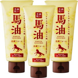 Horse Oil Face Wash Foam G Set of 3