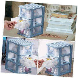 COHEALI Drawer Type Storage Boxes Pack Lightweight Compact for Home Organization