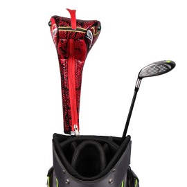 Sahara Snake Driver Headcover up to 460cc - Red