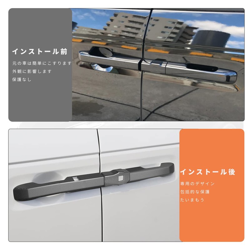 MARCHFA Honda Step Wagon RP7 RP8 Dedicated Door Handle Cover,