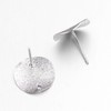 MILISTEN 20pcs Stainless Steel Earrings Posts Round Blank Peg Earrings
