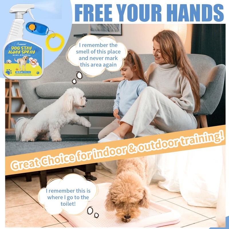 LARICEO 32oz Encourage Proper Potty Spots with Our Pet-Friendly Spray,