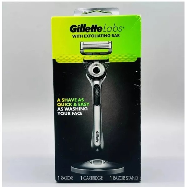 Gillette Lot of 2 Gillette Labs w/ Exfoliating Bar Men's