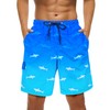 OlyPegic Mens Swim Trunks 9 Inch Quick Dry Board Shorts