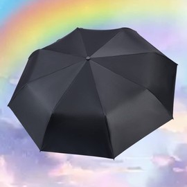 Goothdurs UV Sun Umbrella Compact Folding Travel Umbrella for Windproof, Waterproof - 99.9% UV Protection Small Mini Parasol with Black Anti-UV Coating for Men & Women