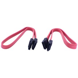 Cybertech SATA Data Cable (2 Pack) Red 16" Inches