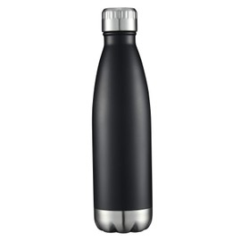 HASLE OUTFITTERS Botella de agua con diseño de forma de cola, 1 unidad, color negro, 750 ml, mantiene el agua 24 horas frías, 12 horas caliente, pared exterior sin sudor, perfecta para llevar y fácil agarre