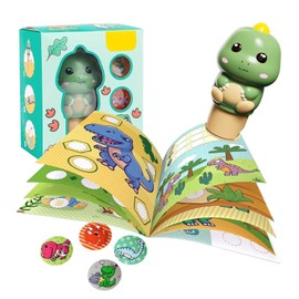 SZSMW Children's Stamp - Sticker Stamp Sided, Suitable for Children's Parties, School Awards, Birthday Gifts and Various Occasions (Green)