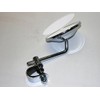 Mr Luckys Universal Fit Chrome 4 Inch Clamp-on Mirror, fits