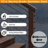 CELYND Black Cable Railing Hardware - 40 Pack 1/8" T316