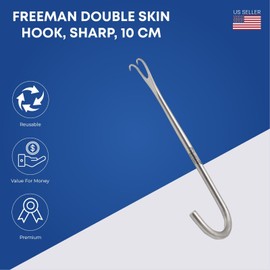 Stellmacher Instruments inc FREEMAN Double Skin Hook Sharp Length 10cm Plastic surgery Instruments