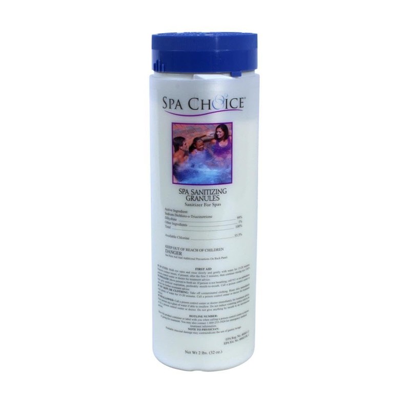 SpaChoice 2-Pounds 2-Pack Premium Spa Sanitizing Granules, Spa Chlorine Granules