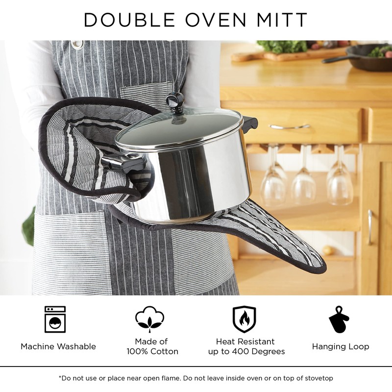 DII Double Strip Chef Kitchen Cooking & Baking Collection, Double