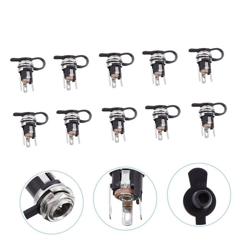 LABRIMP 10pcs Dc Power Socket Connector for Devices with Dc
