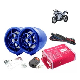 Yooshi Bocina Alarma Moto Estereo A Prueba De Agua Motocicleta Usb