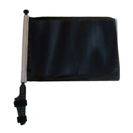 SSP Flags Black Golf Cart Flag EZ On & Off Bracket