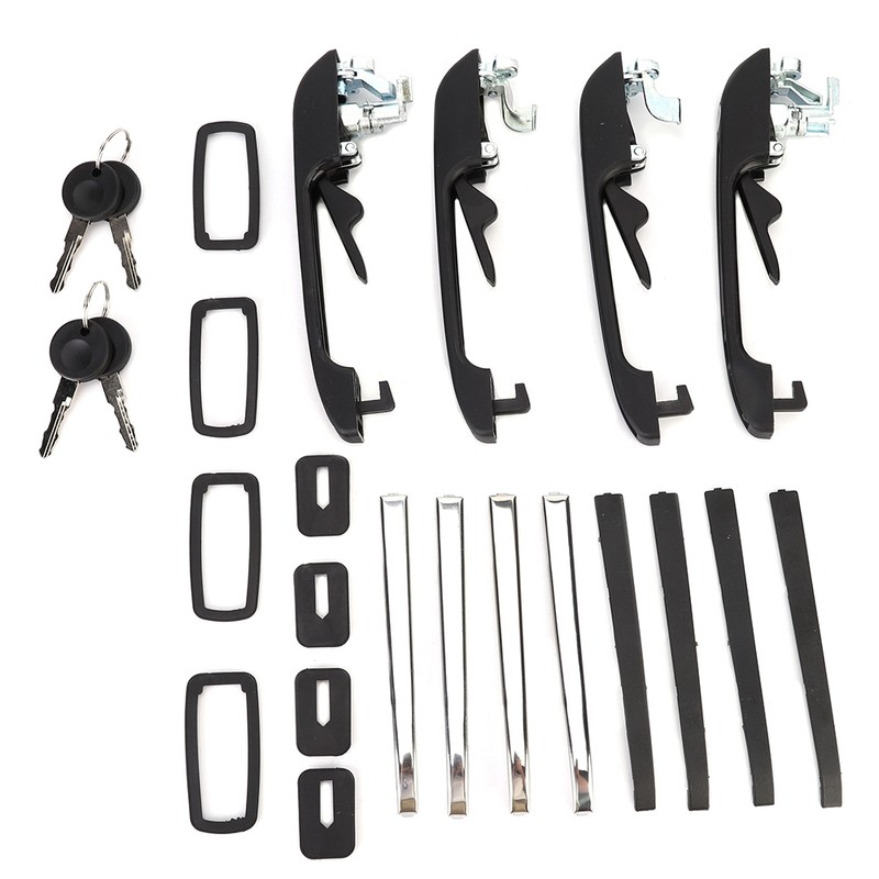 4PCS Car Front Rear Left Right Exterior Door Handle with