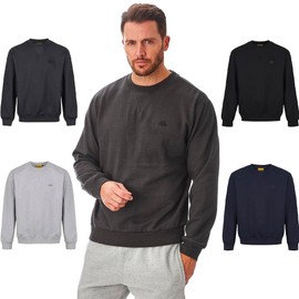 Iron Mountain Iron Mountain IMSWT205 Mens Reclaimed Yarn Eco Friendly Anti Pil Top Jumper Pullover Sweater Crew Neck Soft Fleece Sweatshirt, Charcoal Marl, XL
