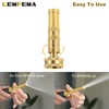 2 Pack Heavy-Duty Brass Adjustable Twist Hose Nozzle and 2