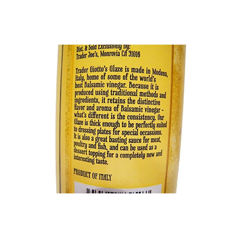 Trader Joe's Trader Giotto's Balsamic Glaze Home Grocery Product