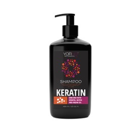 Keratin Shampoo Salt Free - With Moroccan Argan Oil & Dead Sea Minerals for Curly, Wavy and Straight Hair, Sulphate-Free