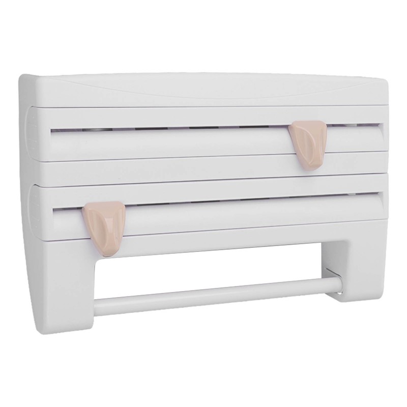 Cling Film Holder Wall Mount Multifunctional Cling Film Cutter with