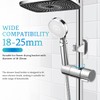 jojofuny Shower Hook, Large Diameter, 0.7 - 1.0 inches (18