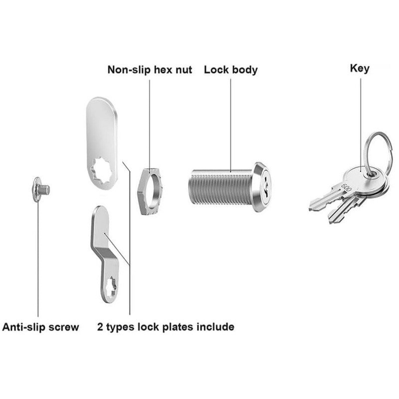 Cabinet Cam Locks Keyed Alike, 5/8 inch Toolbox Lock, Cabinet,