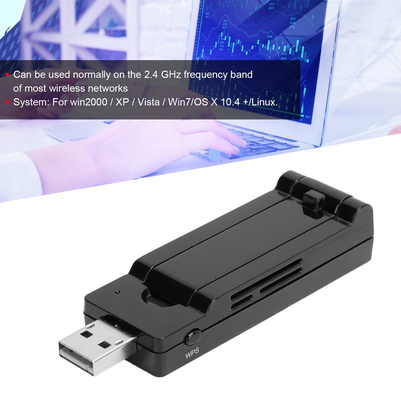 USB Network Card Wireless DualBand Wifi Receiver EW-7733 450Mbps 802.11