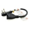 PTC 1ft Ultra Low Profile Angle NEMA 5-15P to 5-15R