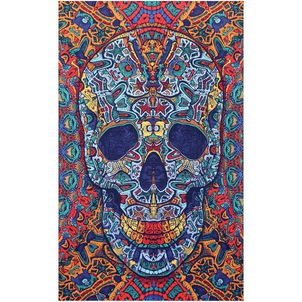 Sunshine Joy® 3D Skull Tapestry - 60X90 - Beach Sheet - Hanging Wall Art
