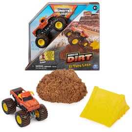 Monster Jam, Dragon Monster Dirt - Juego de 1 Libra con Monster Truck Fundido a Escala Oficial 1:64, Juguetes para niños a Partir de 3 años