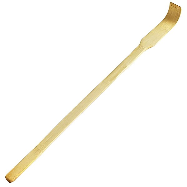Perfectware - PW-Bamboo Back Scratch 17"- 6ct Bamboo Back Scratcher - 17in Pack of 6ct - Traditional Finger-Like Bamboo Wooden Body Massager for Scratching Itches, Strong and Sturdy