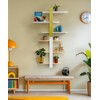SUMGAR Green Floating Shelves for Wall Mounted Shelving Unit All