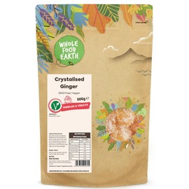 Whole Food Earth® - Crystalised Ginger 500 g | GMO Free |