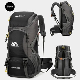 50L Water Resistant Hiking Backpack Outdoor Sport Daypack Travel Bag for Camping Climbing Traveling