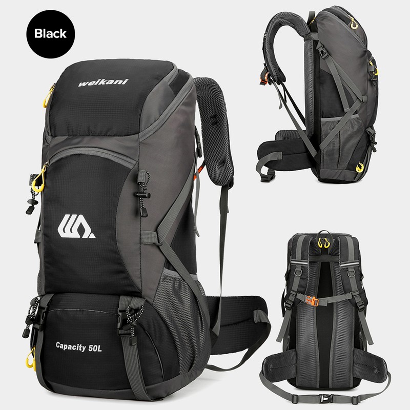 50L Water Resistant Hiking Backpack Outdoor Sport Daypack Travel Bag