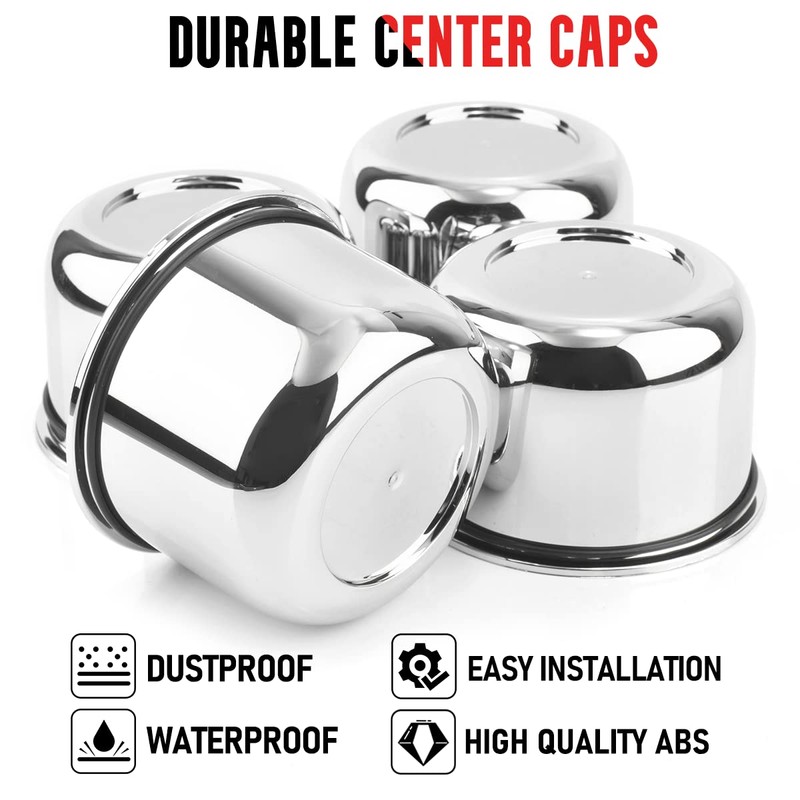 RhinoTuning 4Pcs 3 1/4 Center caps for Weld Racing Wheel