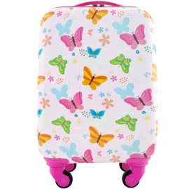 Travelers Club 5 Piece Kids' Luggage Set, Butterfly