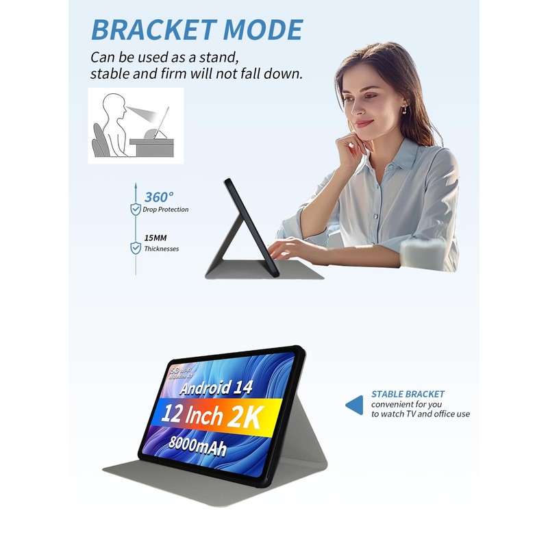 Case for Odea A12 Tablet 12 Inch, yystao Tablet Case