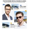 OCCI CHIARI Photochromic Bifocal Reading Glasses Mens,Transition Square UV Protection