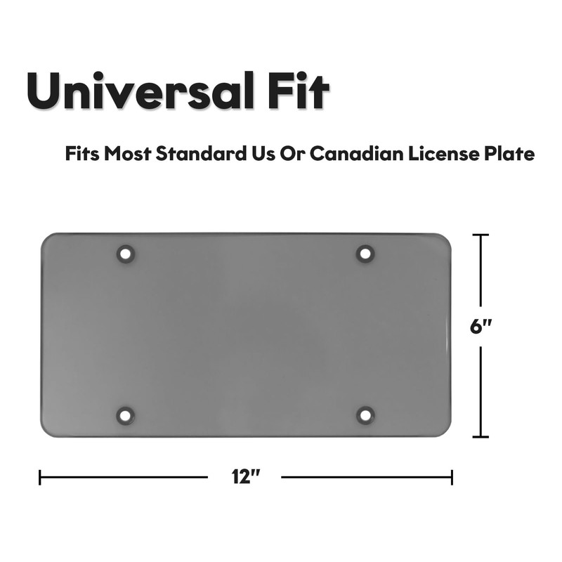 2 Pack Car License Plate Frame, Universal US License Plate