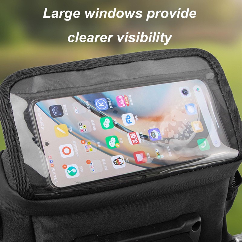 Yolispa Front Handlebar Bicycle Bag Portable Bike Phone Front Frame