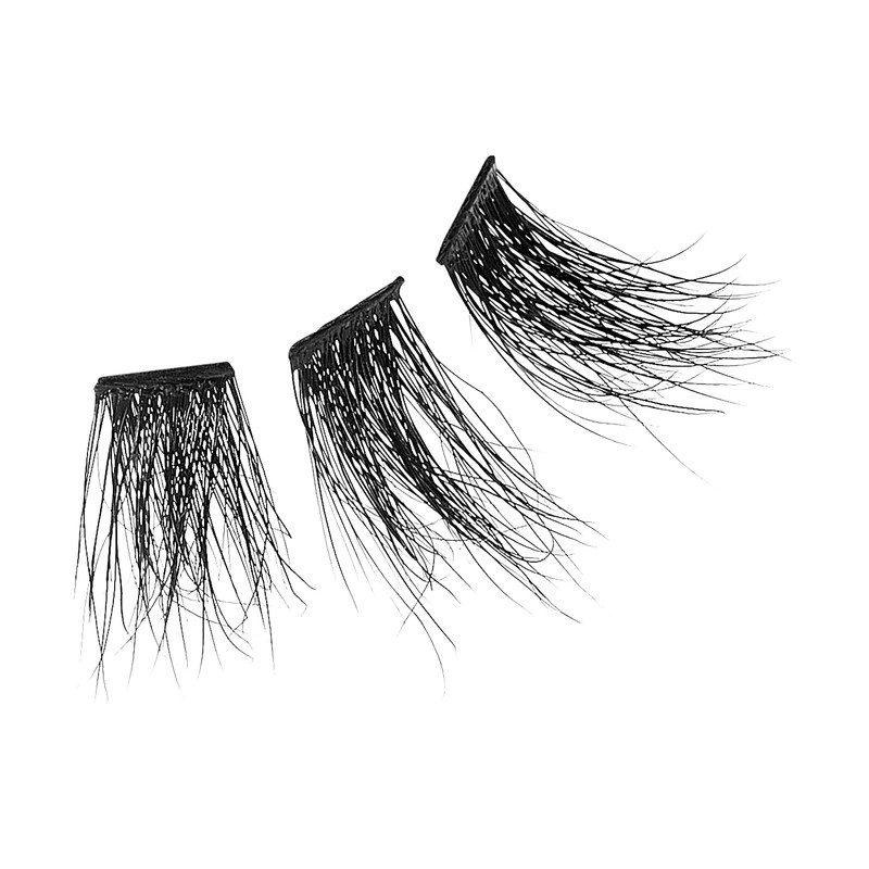 i•ENVY Real Mink Cluster Lashes Full and Fluffy Extension Look,