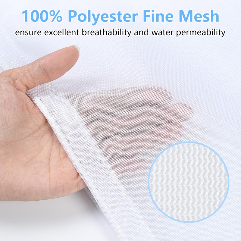 OTraki 2Pcs Mesh Laundry Wash Bag, 40x50cm Mesh Laundry Bag