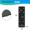 4pcs 10"X3" Straight Steel Plate,I Flat Mending Plate for Wood