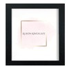 Modern Black 30x30 Frame With Safe Perspex Front & Wall